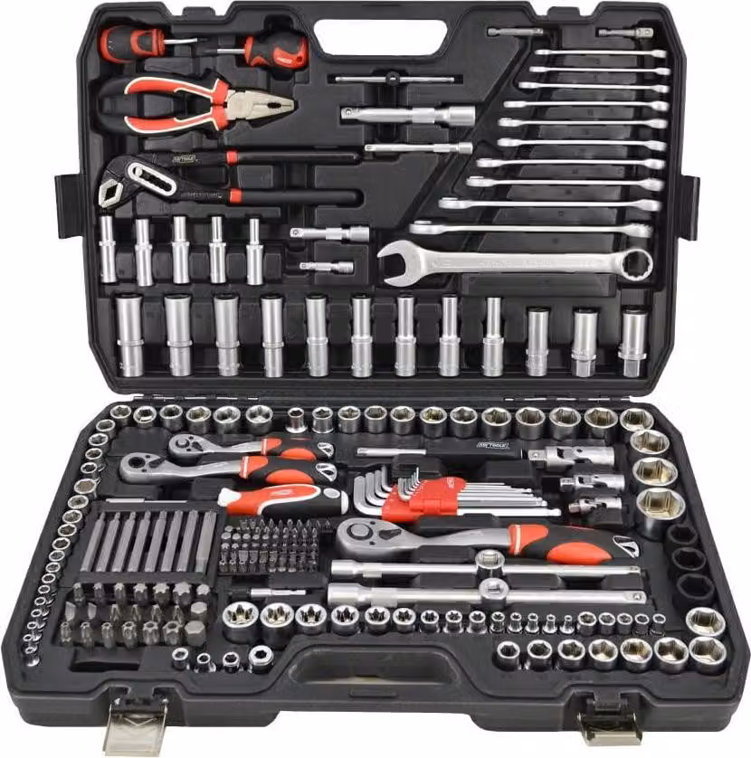 Set di chiavi Awtools 225El 1/2"/3/8"/1/4" Linea nera