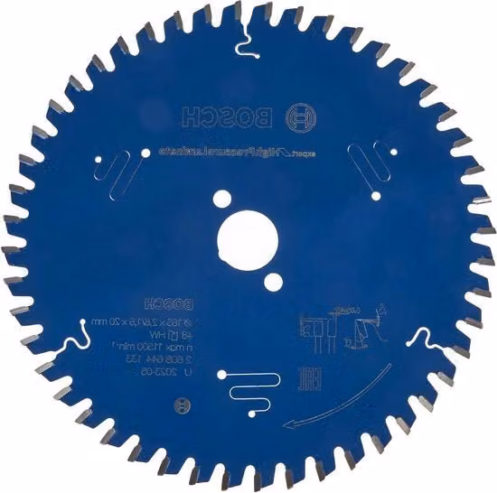Lama circolare Bosch per legno con denti in carburo, colore argento e blu, diametro 254 mm