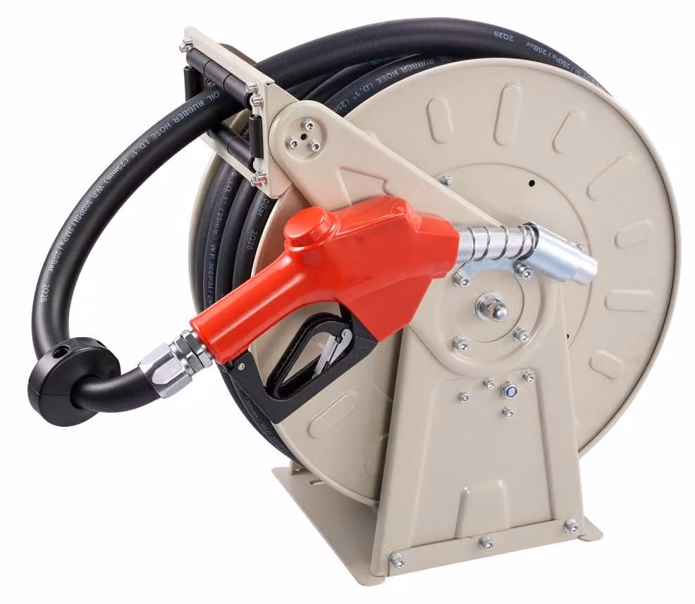 Bobina per tubo carburante da 1 pollice, tubo in NBR, lunghezza 15 metri, pressione massima 20 bar