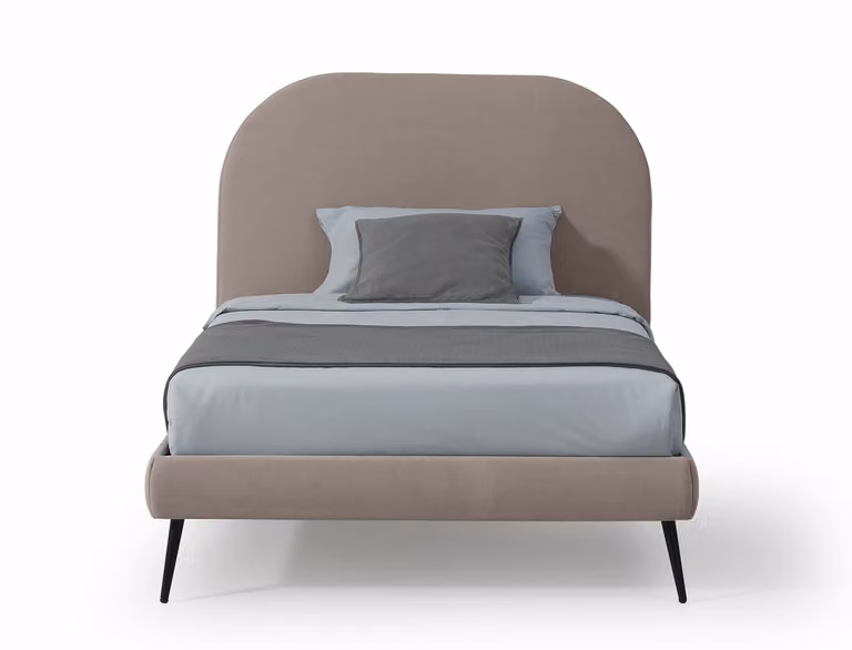 Letto Piazza e Mezza in Tessuto SYDNEY Beige