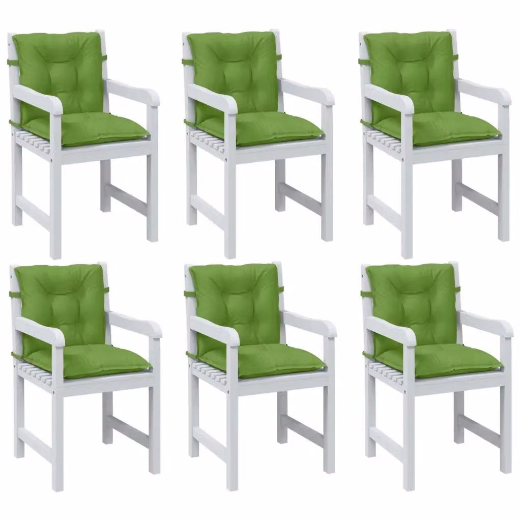 Set di 6 cuscini per sedie DESIGN IN Verde Mélange, L 100 cm x P 50 cm x H 7 cm, in tessuto resistente ai raggi UV e antiscivolo – 2