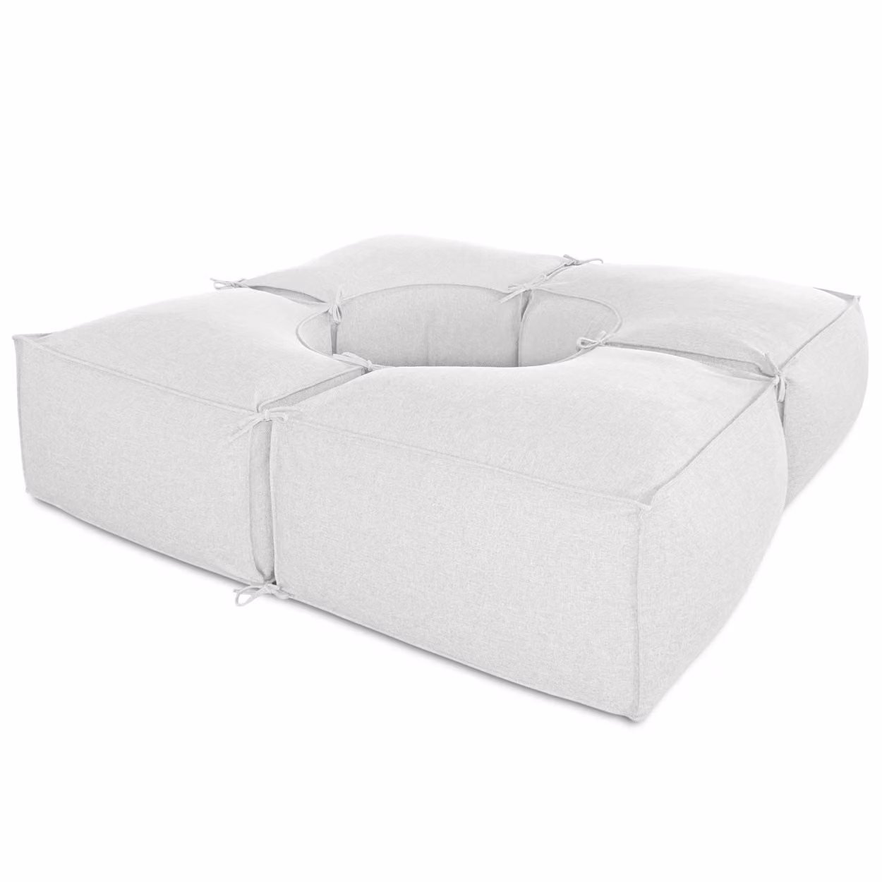 Salottino da esterno 4 moduli Grigio