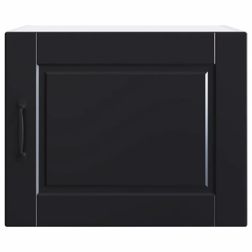 Set di 2 pensili da cucina e soggiorno HELLOSHOP26 moderni in legno composito nero opaco L 50 cm x P 31 cm x H 40 cm – 2