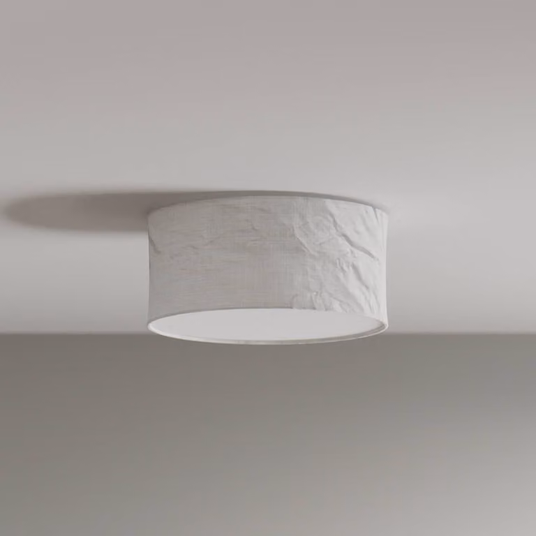 By Rydéns Plafoniera soffitto Vita, dimmerabile, Bianco / Opale, Soggiorno / Sala da pranzo, Tessuto / Stoffa / Seta, Plafoniera