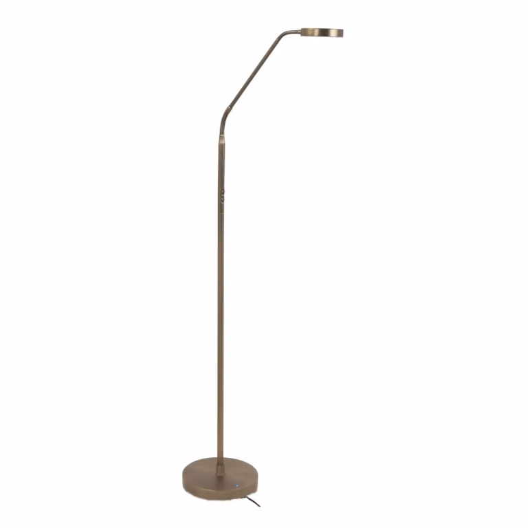HighLight Lampada da terra a LED Round Move, dimmerabile, Bronzo / Ottone antico, Soggiorno / Sala da pranzo, Metallo, Moderno, Lampada LED da terra