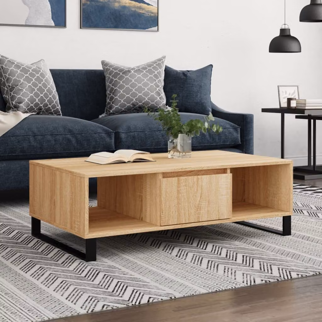 Maison Exclusive - Tavolino Sonoma in rovere 104x60x35 cm Materiale ligneo