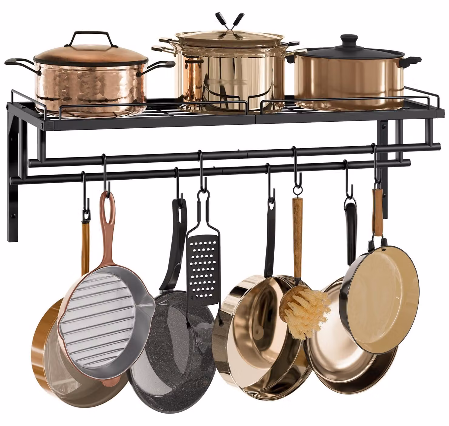 Porta pentole per l'organizzazione della cucina, dimensioni 43,9 x 33 x 8,4 cm