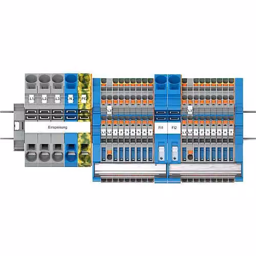 Set quadro di distribuzione principale WAGO TOPJOB®S FI;con maniglia a leva 821-109