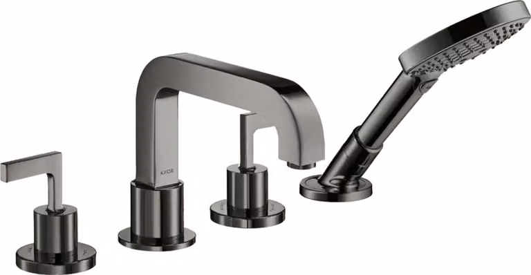hansgrohe AXOR Citterio 4 trous pour baignoire avec poignées de porte, 39446330, 39446330
