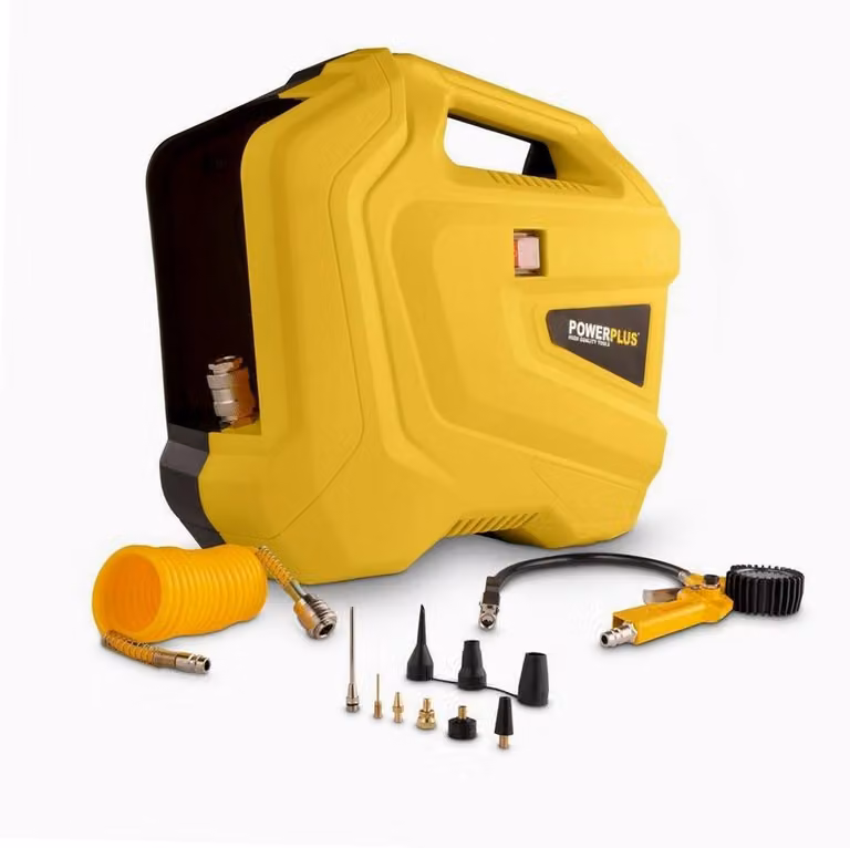 POWERPLUS POWX1706 - Compressore 1100W più 11 accessori Senza olio