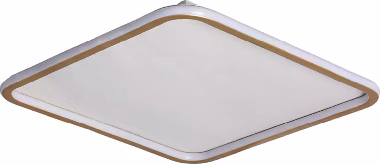 Plafoniera LED quadrata Cerchio oro-bianca 40W Tonalità di bianco 2700 lm metallo dim.: 6x61x61 cm IP20 Abruzzo