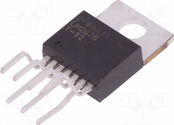 1x -7 UEing: 8÷40V UAusg: 12V Convertitore DC-DC buck LM2676T-12/NOPB, regolatore di tensione - DC/
