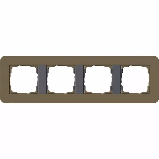 Gira 0214426 Cornice di copertura 4f Gira E3 Umbra/Antracite