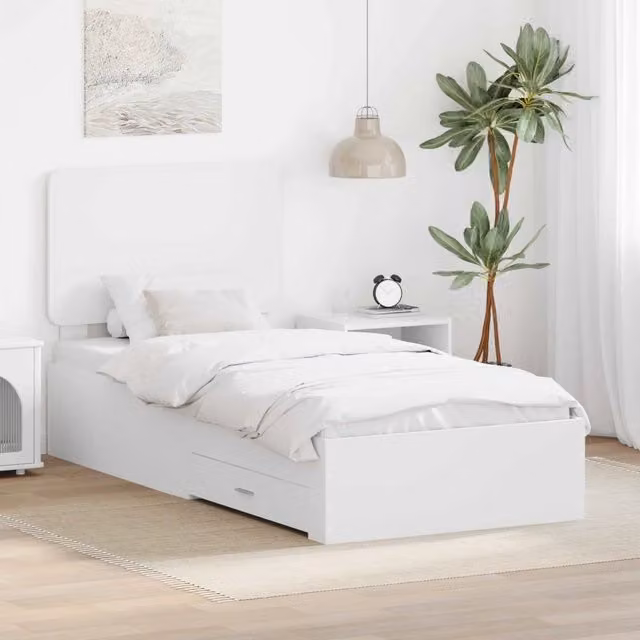 Struttura del letto Bianco 90 x 190 cm Legno ingegnerizzato 3412837