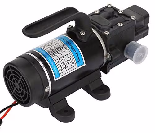 Pompe a membrana, 120 W, 24 V, portata di 10 litri al minuto, altezza di mandata di 80 metri