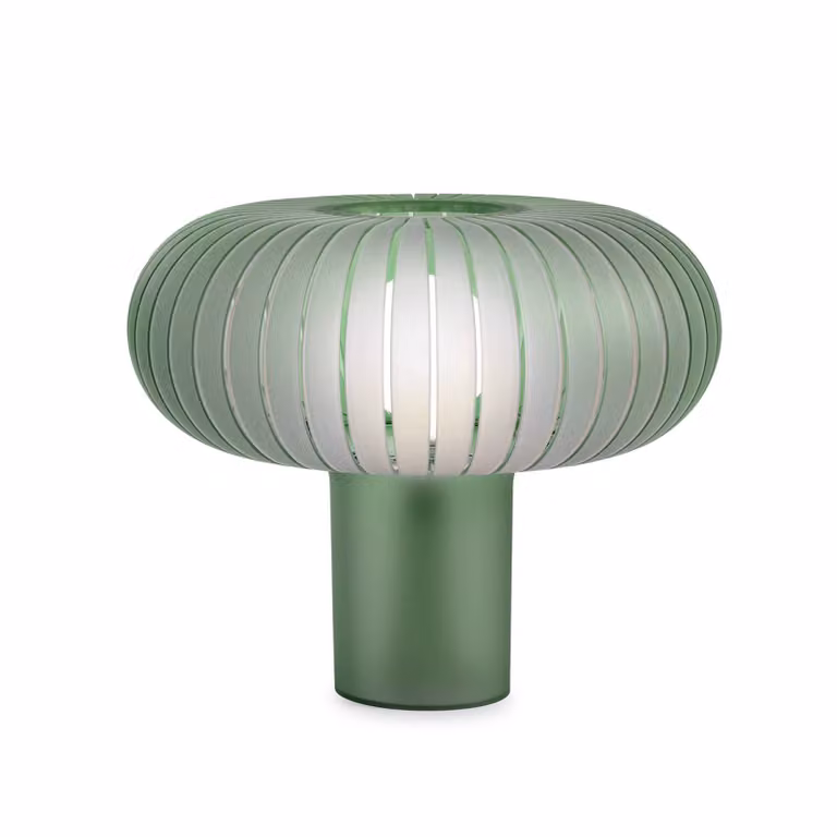 Kartell Lampada da tavolo Teresa Frozen, dimmerabile, Verde, Soggiorno / Sala da pranzo, Plastica, Design, Lampada da tavolo