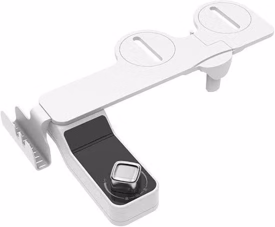 Dispositivo di lavaggio per bidet non elettrico e autopulente con pressione dell'acqua regolabile, inserto per bidet ultrasottile, pulizia anale e vaginale, funzione di rotazione a 90 gradi e facile installazione domestica.