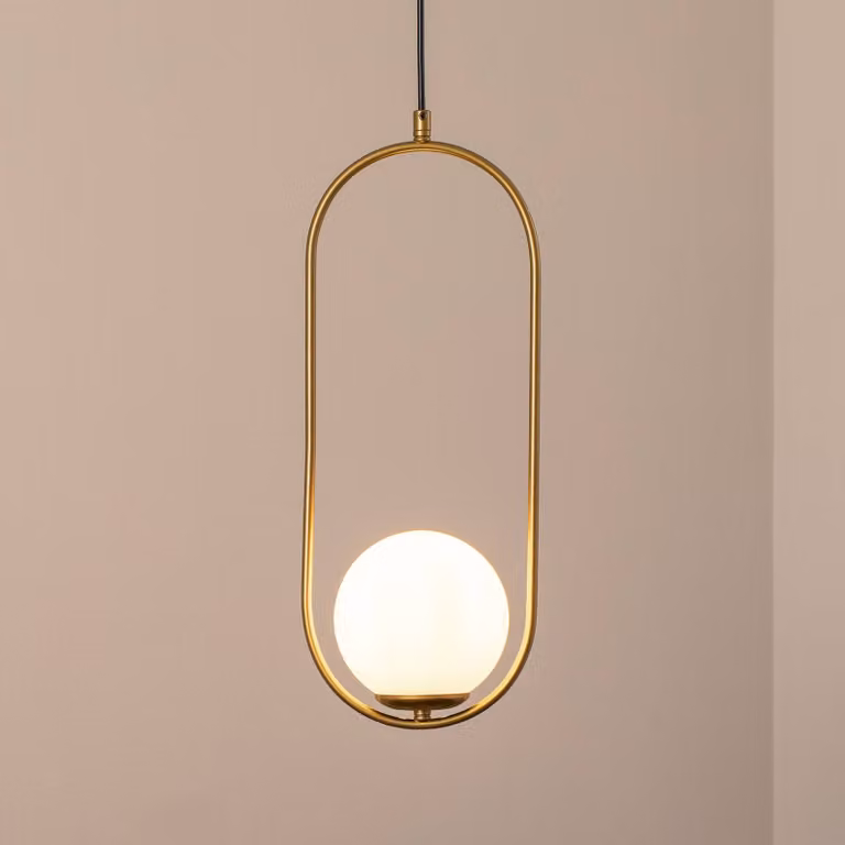 Lampada a sospensione in vetro Opviq, dimmerabile, Ottone / Oro, Soggiorno / Sala da pranzo, Vetro, Moderno, Lampada a sospensione