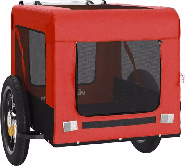 Rimorchio/carrello per animali domestici rosso 02_0044366