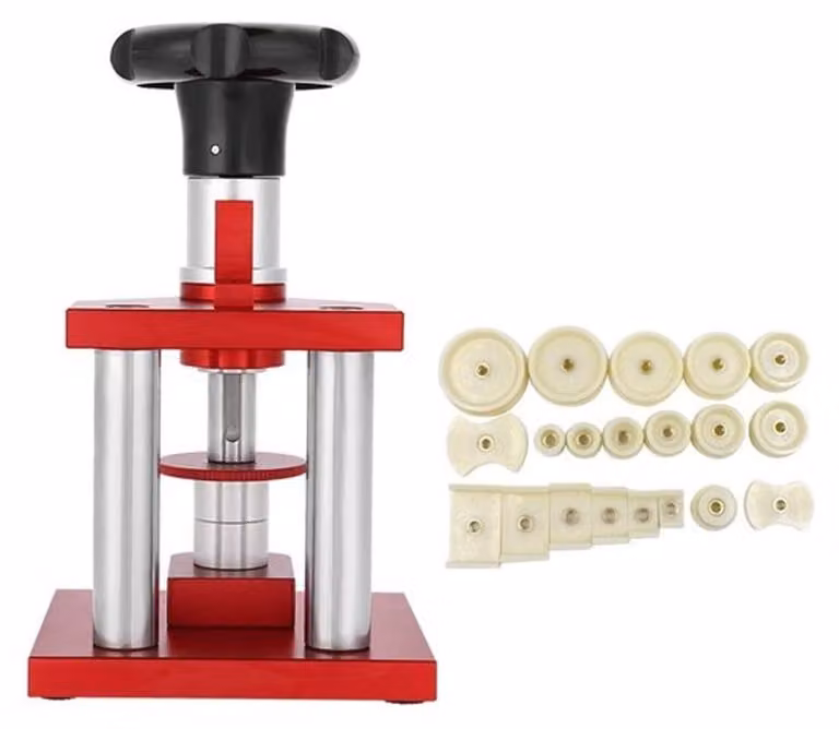 Kit di strumenti per la riparazione di orologi - Chiusura sicura - 20 inserti - Utilizzo professionale - Adatto per orologi