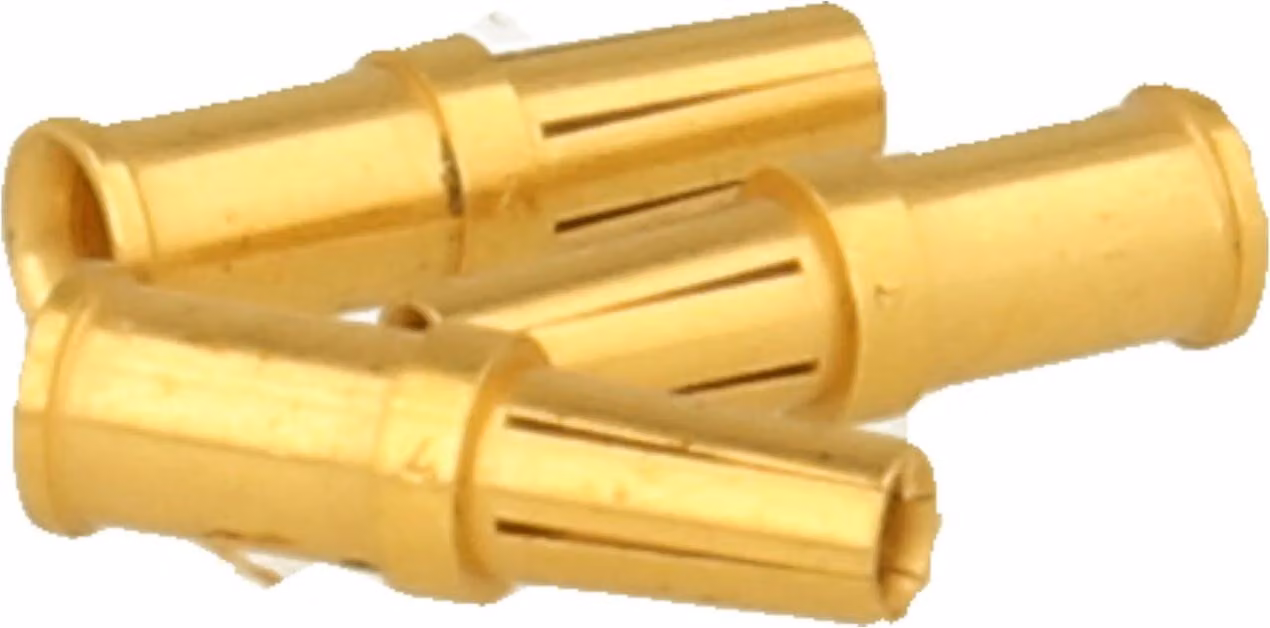HARTING Yellok - Contatto a crimpare Presa (F) 4 mm² AWG12 oro, 1 pezzo Materiale lega di rame - 1 pezzo