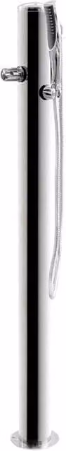 Doccia da Giardino Rubinetto e Braccio Doccia ATI Docce Flex-R Inox Anodizzato