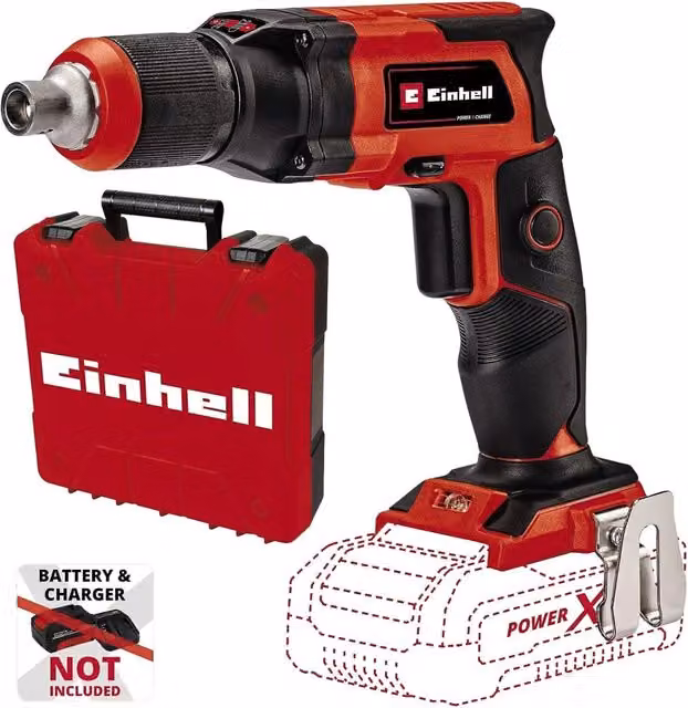 Avvitatore a batteria Einhell Power X-Change 18V Solo Corpo Macchina Rosso e Nero