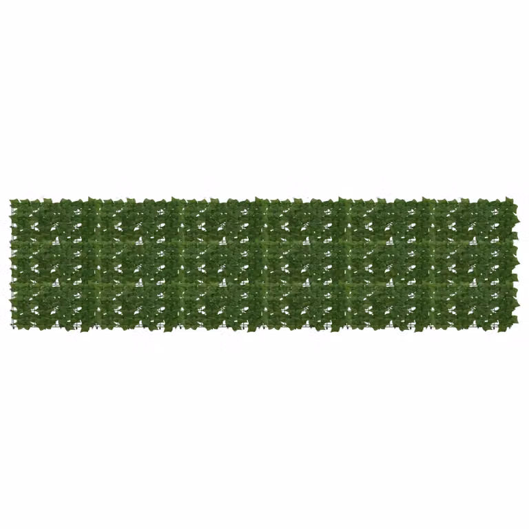 vidaXL Schermo per balcone con siepe artificiale verde, L: 300 cm, H: 75 cm