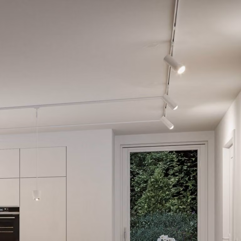 Paulmann URail Smart faretto LED Tarie, bianco segnale, ZigBee dimmerabile, Bianco / Opale, Soggiorno / Sala da pranzo, Plastica, Moderno