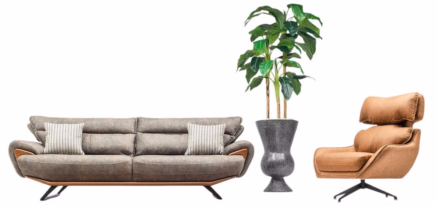 Wohnlandschaft Sofa Set Lounge Polstergarnitur Sitzgruppe Couch Sitzgruppe 3+1