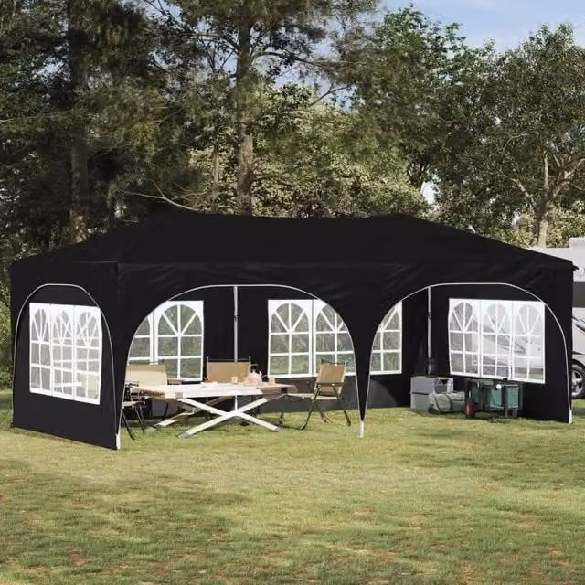 Tenda per feste a pop-up 575 x 288 x 245 cm Nero Tessuto Oxford 42019898