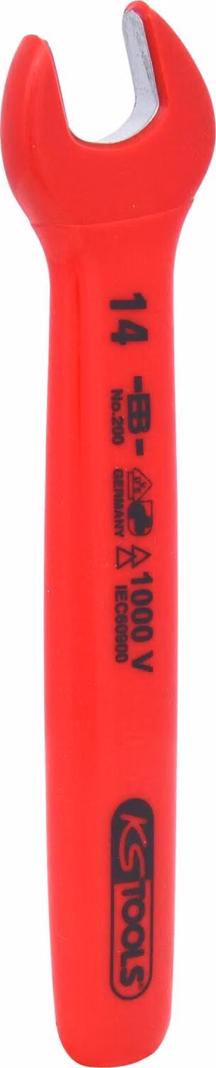 KS TOOLS Chiave aperta con isolamento protettivo 14 mm - 117.1514