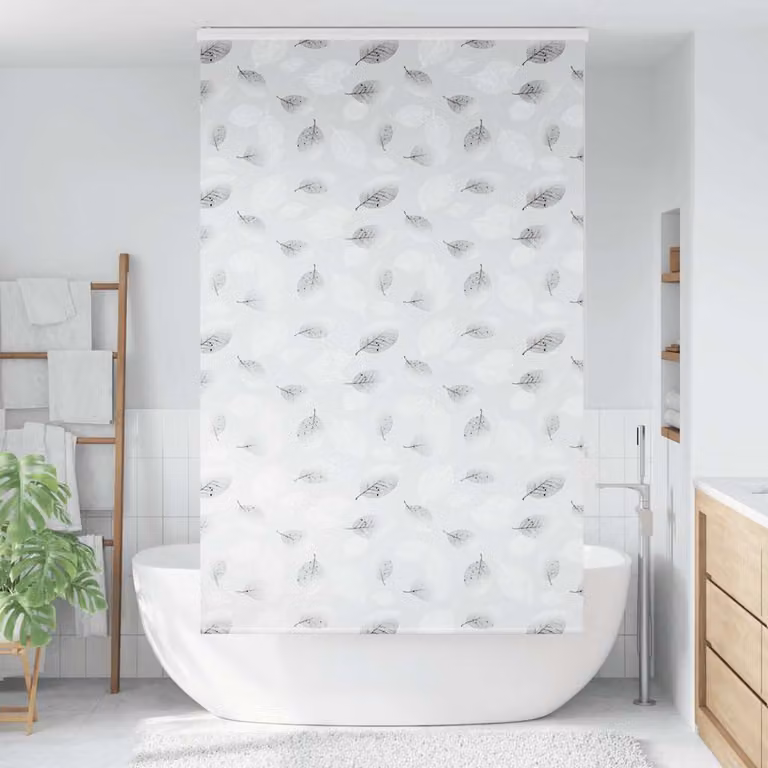 Tenda a Rullo per Doccia Cassonetto 140x240cm Larghezza Tessuto