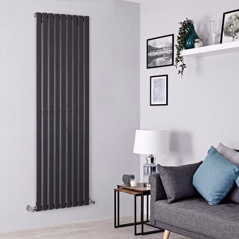 Radiatore di Design Verticale Antracite - 1780mm x 630mm - Pannello Singolo - Delta