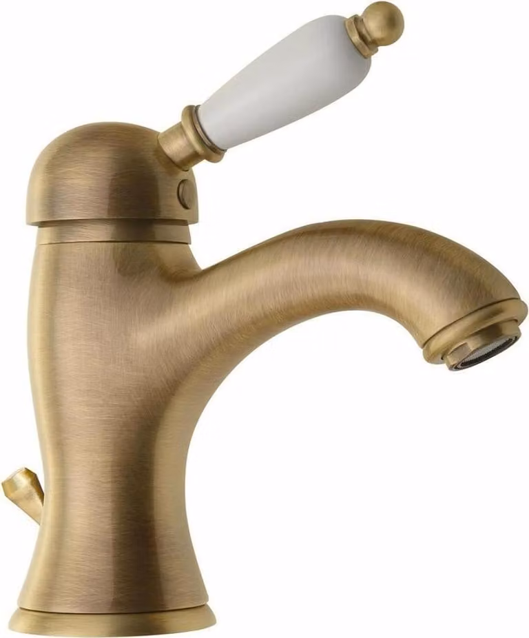 Sapho Kirké - Miscelatore per lavabo a parete con bocca di erogazione, bronzo KI02BB