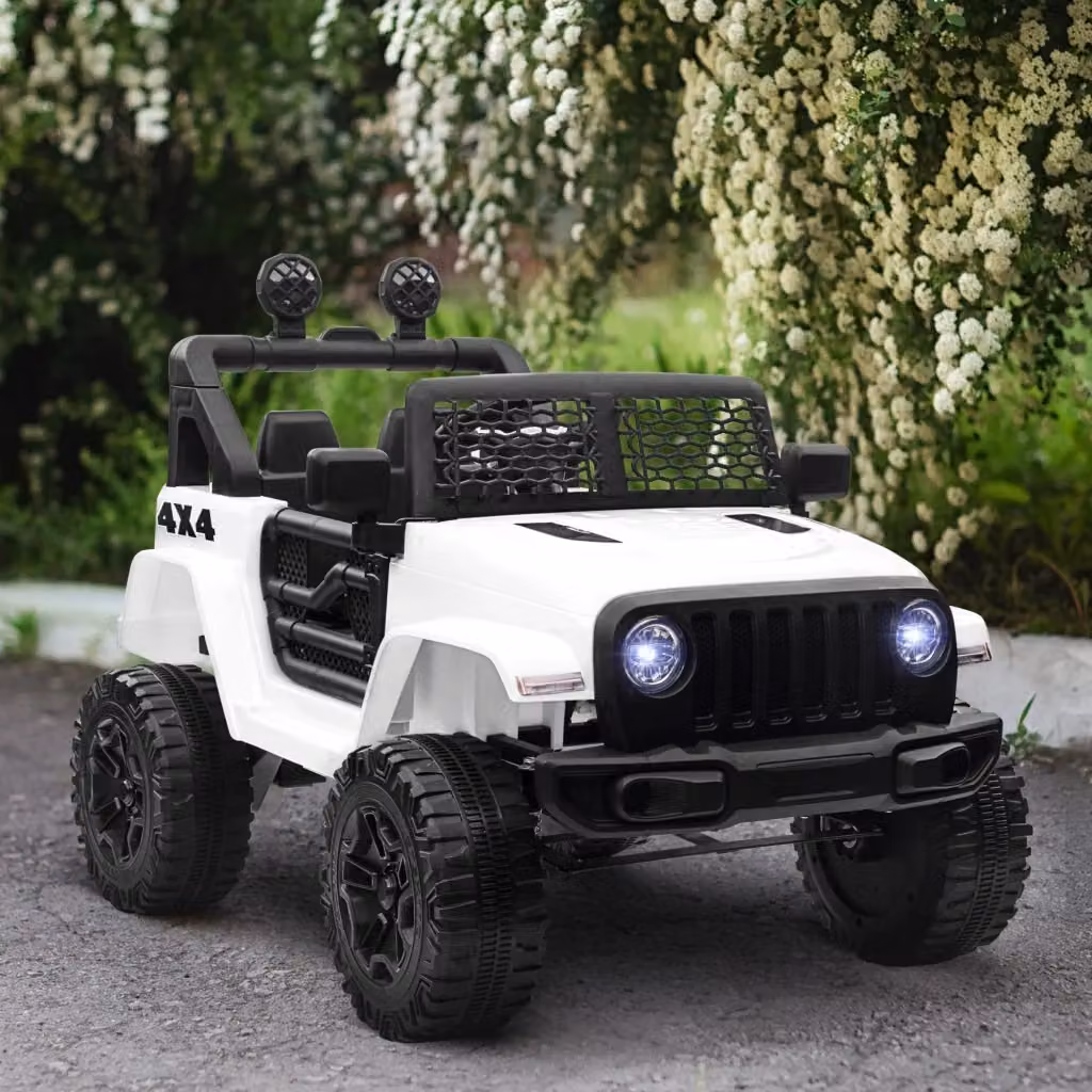 Macchina Elettrica Fuoristrada per Bambini 12V GIORDANOSHOP Bianco – 2