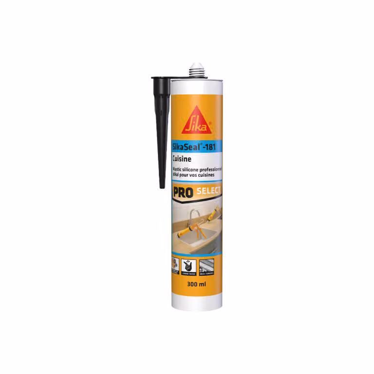 Sigillante siliconico SIKA Sikaseal-181 per cucina - Nero - 300 ml