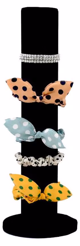 Organizzatore verticale per elastici per capelli, scrunchie e fermagli, portaoggetti per gioielli