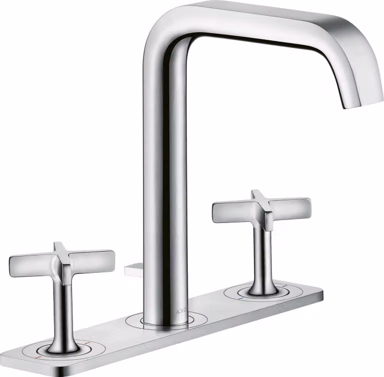 hansgrohe AXOR Citterio E Mélangeur lavabo 3 trous 170 avec vidage escamotable et assiette, 36116800, 36116800