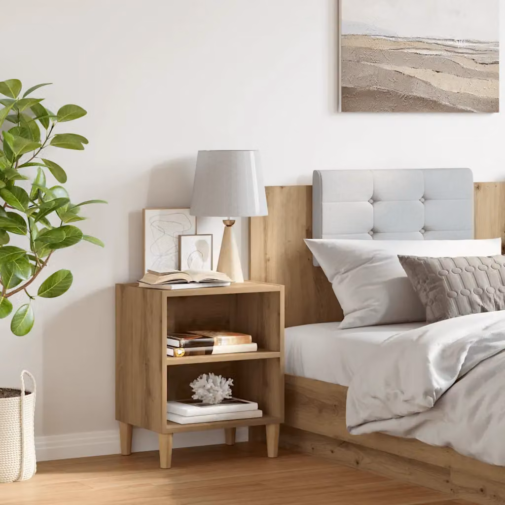 Comodino da parete vidaXL in legno marrone stile classico L 40 cm x P 30 cm x H 50 cm