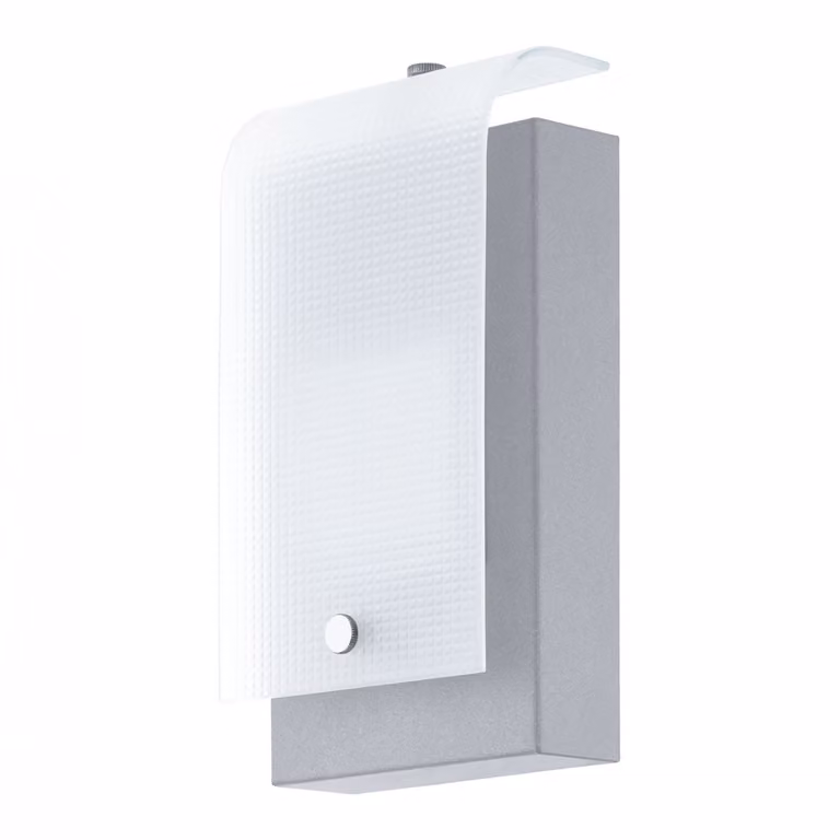 Lampada da esterno a LED per illuminazione a parete, zincata, acciaio, H 22,5 cm