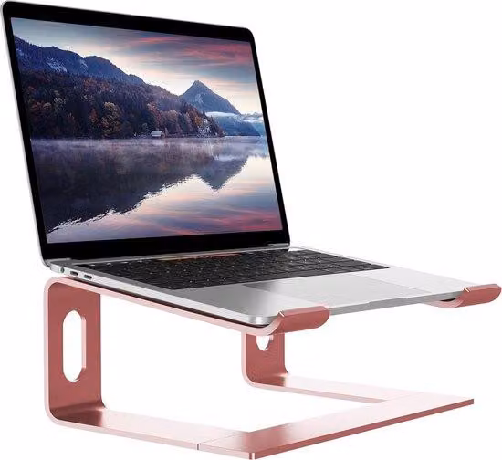 Rialzo da tavolo in alluminio per laptop da 10-15-6 pollici - Rosa