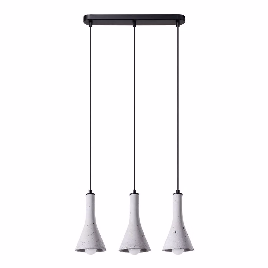 Lampada a sospensione REA 3L in cemento 3xE14 10W calcestruzzo 110x12x46cm Sollux Lighting