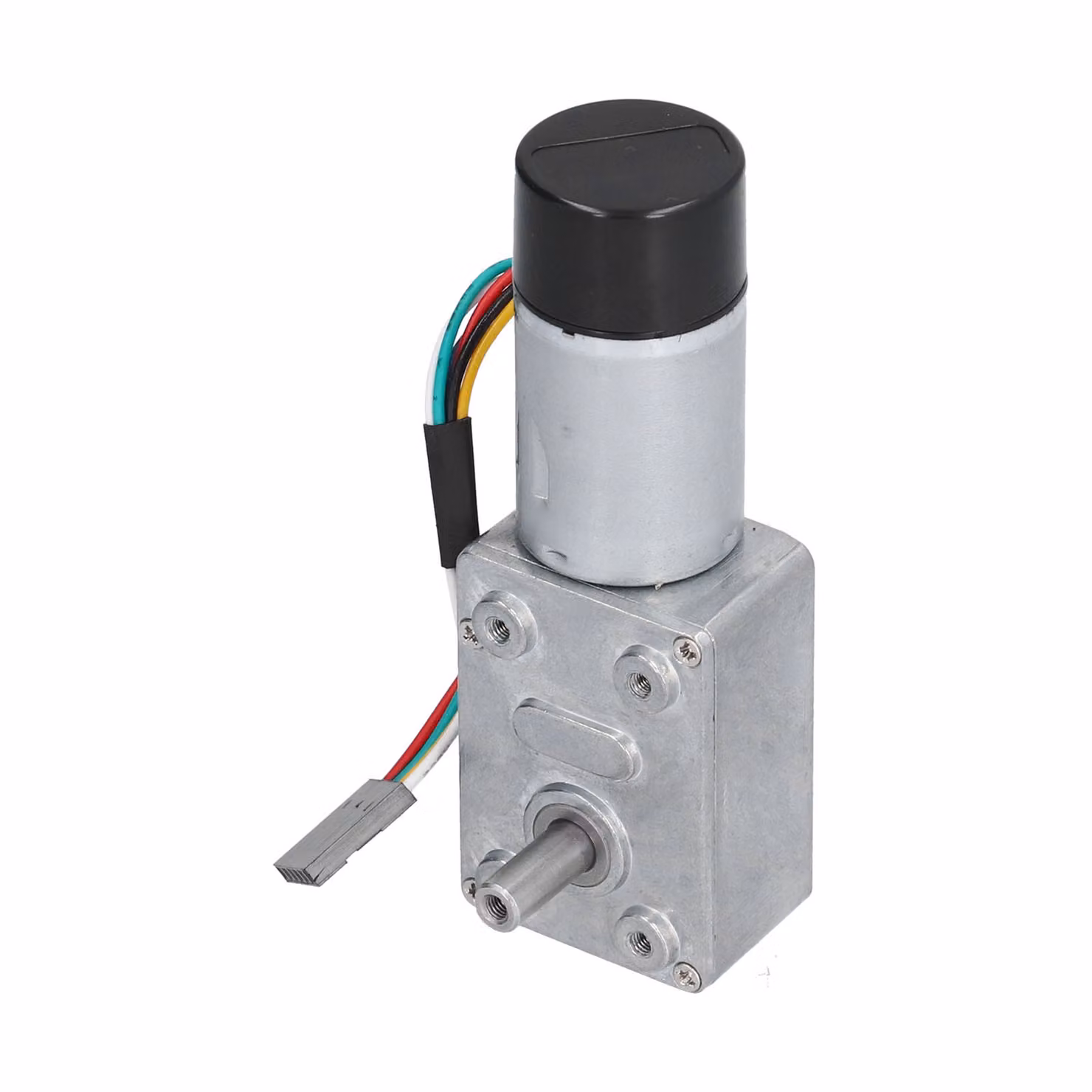 JGY?370 Motore di riduzione con encoder Motore a vite senza fine in metallo completo con autobloccante albero singolo DC 24V90RPM