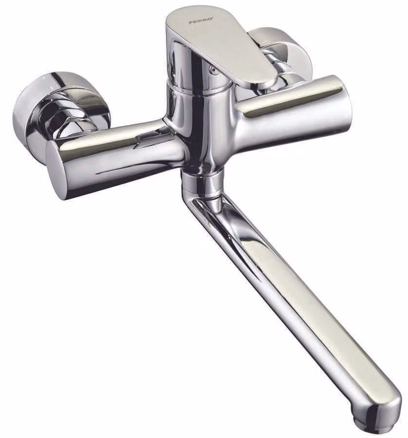 Miscelatore per lavabo a parete Algeo, cromo