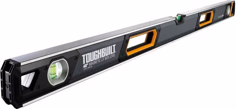 Toughbuilt - Livella magnetica illuminata da 120 cm