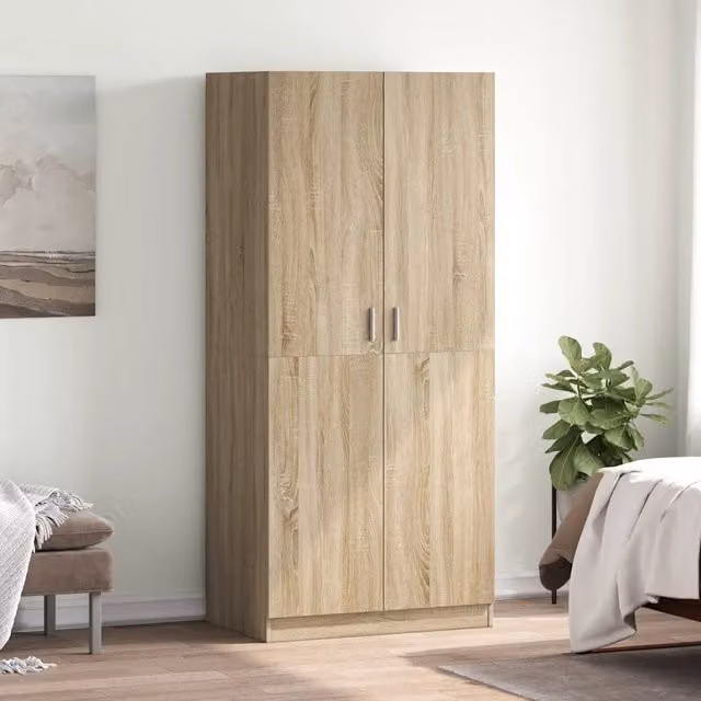 Armadio Rovere Sonoma 80x50x180 cm in Legno Multistrato 800624