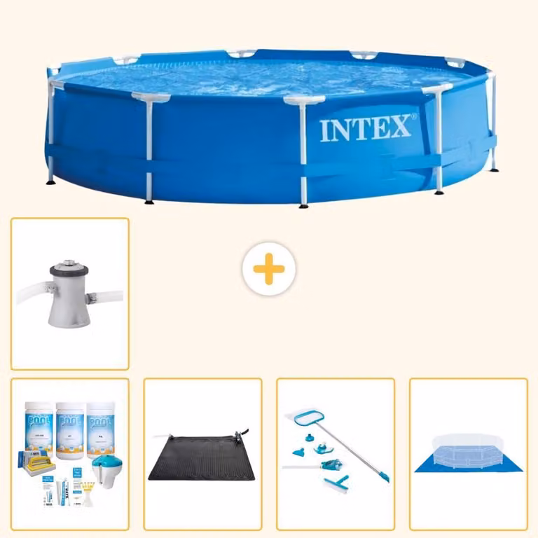 Piscina autoportante rettangolare - 305x76 cm - 6 pezzi - Modello S20994