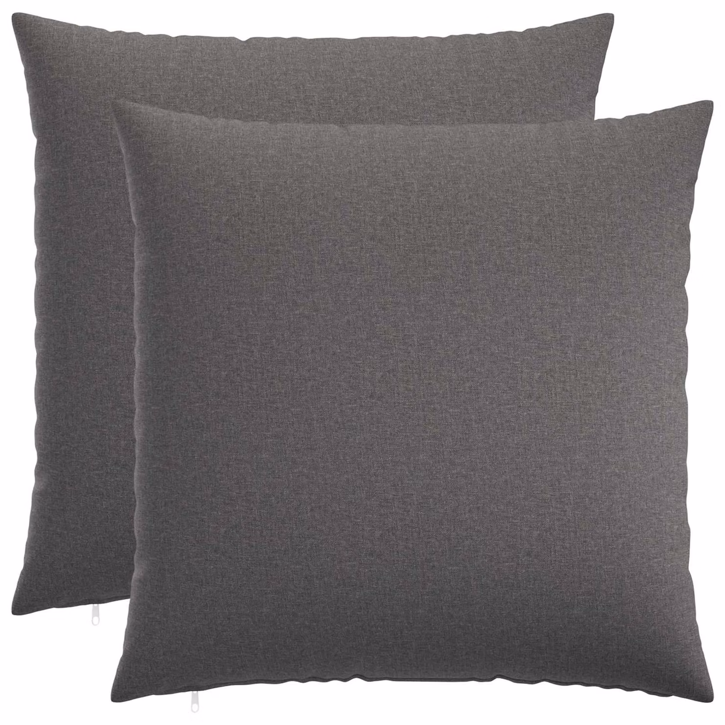 vidaXL Cuscino con cuscino HEERLEN 2 pz Grigio Chiaro Tessuto