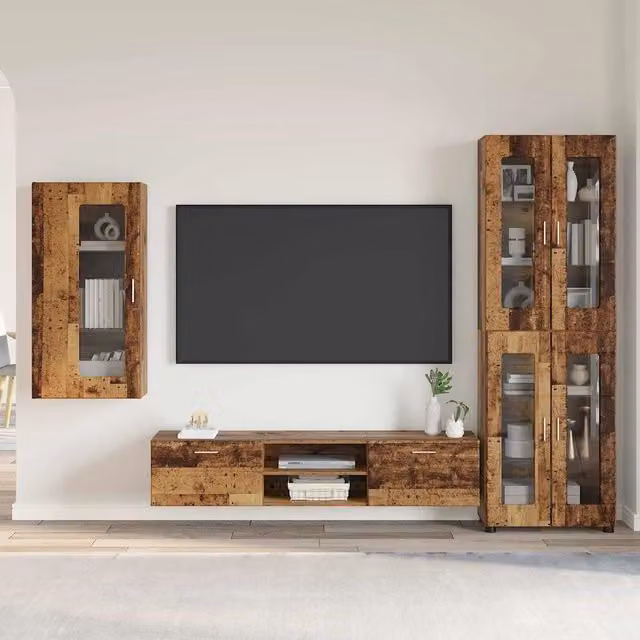 Set mobile TV FLORIN 3 pz Legno vecchio Legno ingegnerizzato 3397952